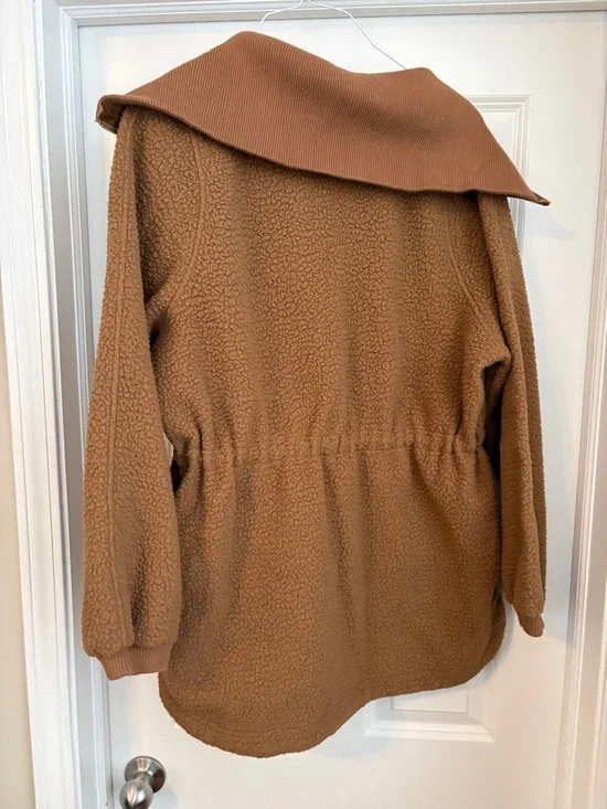 Varley Parnel Half-Zip Fleece Brown Women’s Medium Cozycore Luxe - Picture 8 of 8